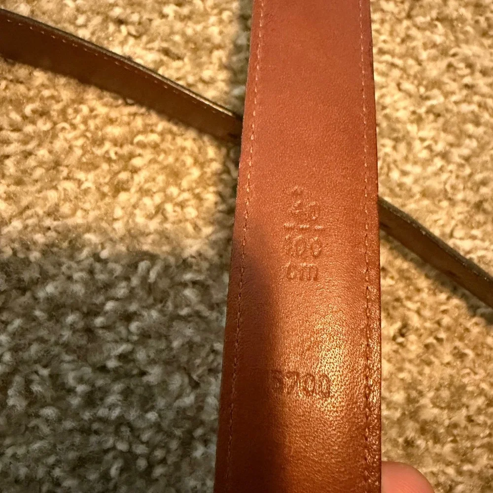Vintage Coach belt black leather 40